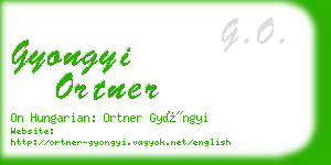 gyongyi ortner business card